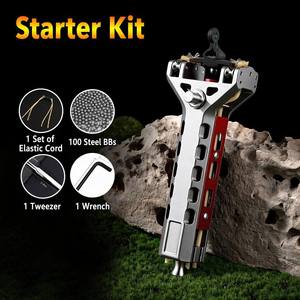 Metal Slingshot Reliable 160x74mm Low-Vibration Frame for Backyard Target Plinking - Product Image 2