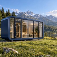 Cabine de luxe mobile de 20 pieds, bureau extérieur, pod de travail mobile pour jardin
