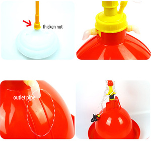 Buveur d'eau automatique en plastique pour poulet canard oies pour volaille Bell <span class=keywords><strong>Plasson</strong></span> Buveurs-État neuf - Product Image 3