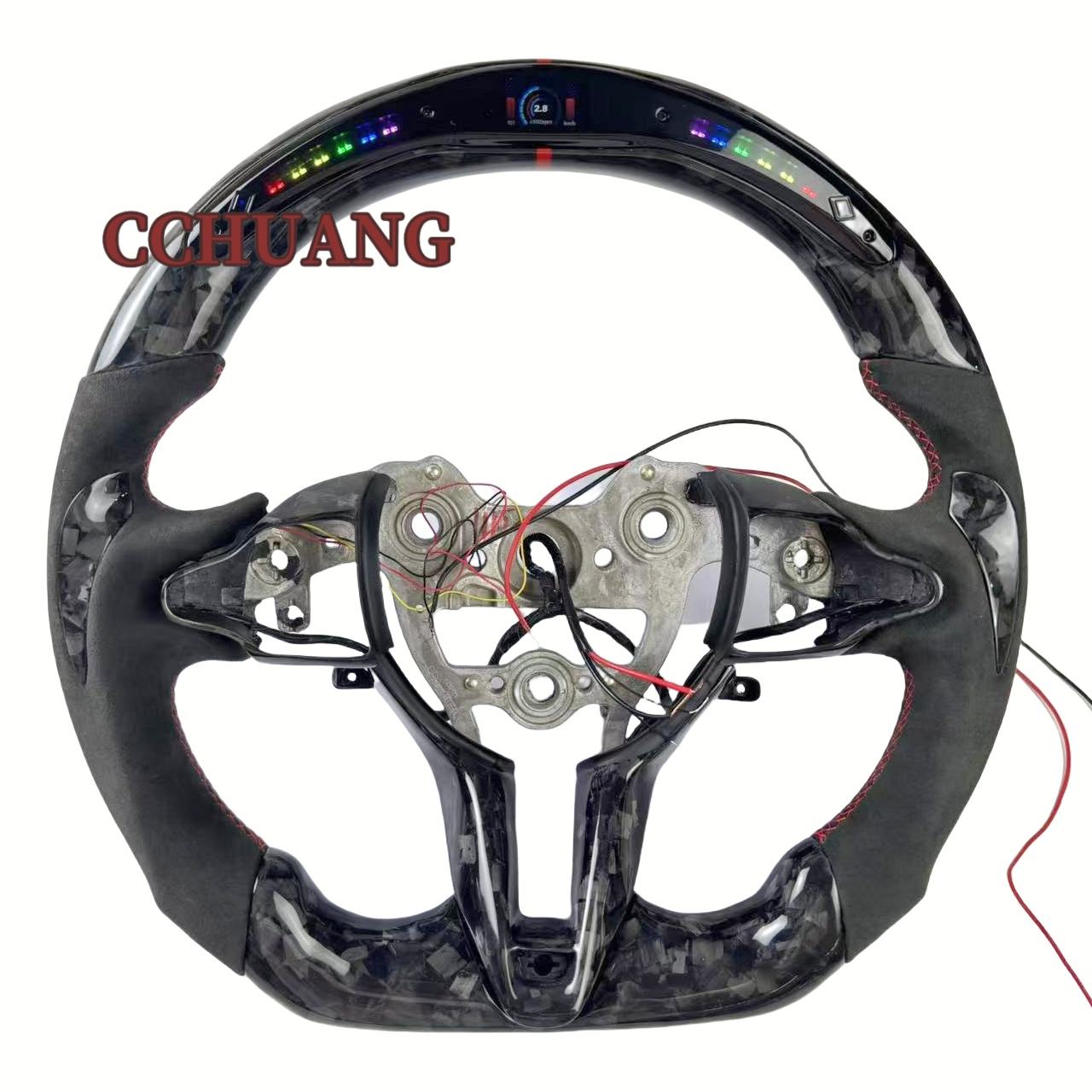 LED forjado volante de fibra de carbono