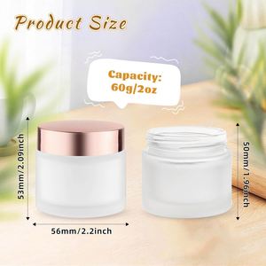 บรรจุภัณฑ์เครื่องสำอาง ขวดแก้วฝ้า ฝาเกลียว สีปรับแต่งได้ หลายขนาด พิมพ์ลายสกรีน น้ำหอมปรับอากาศ เซรั่ม ครีม - Product Image 2