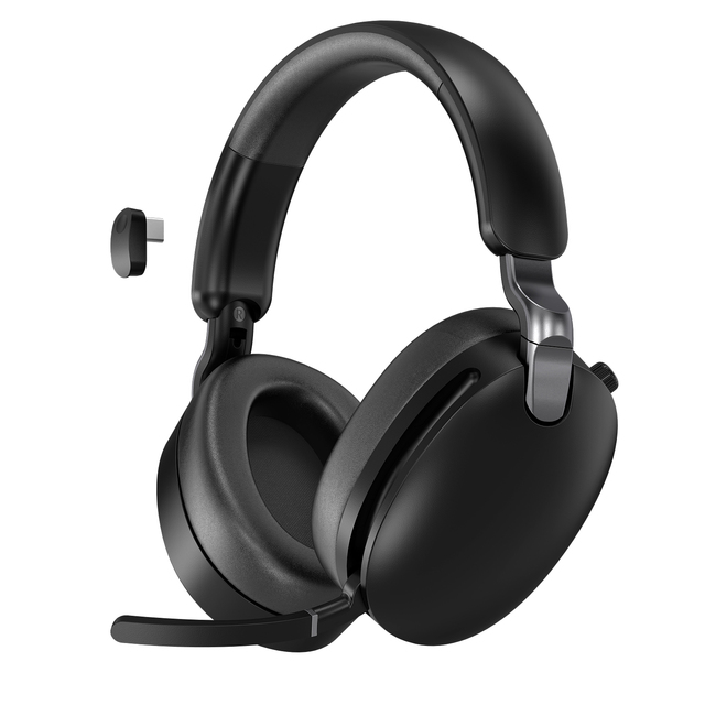-40dB Hybrid ANC ENC Headsets Wired and Wireless Headphone 100+ Hours Playtime Hi-Res Active Noise Cancellation Headphones
