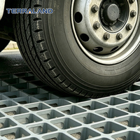 Grille de pavage perméable à double usage, robuste, compatible avec l'herbe et le gravier, pour parking