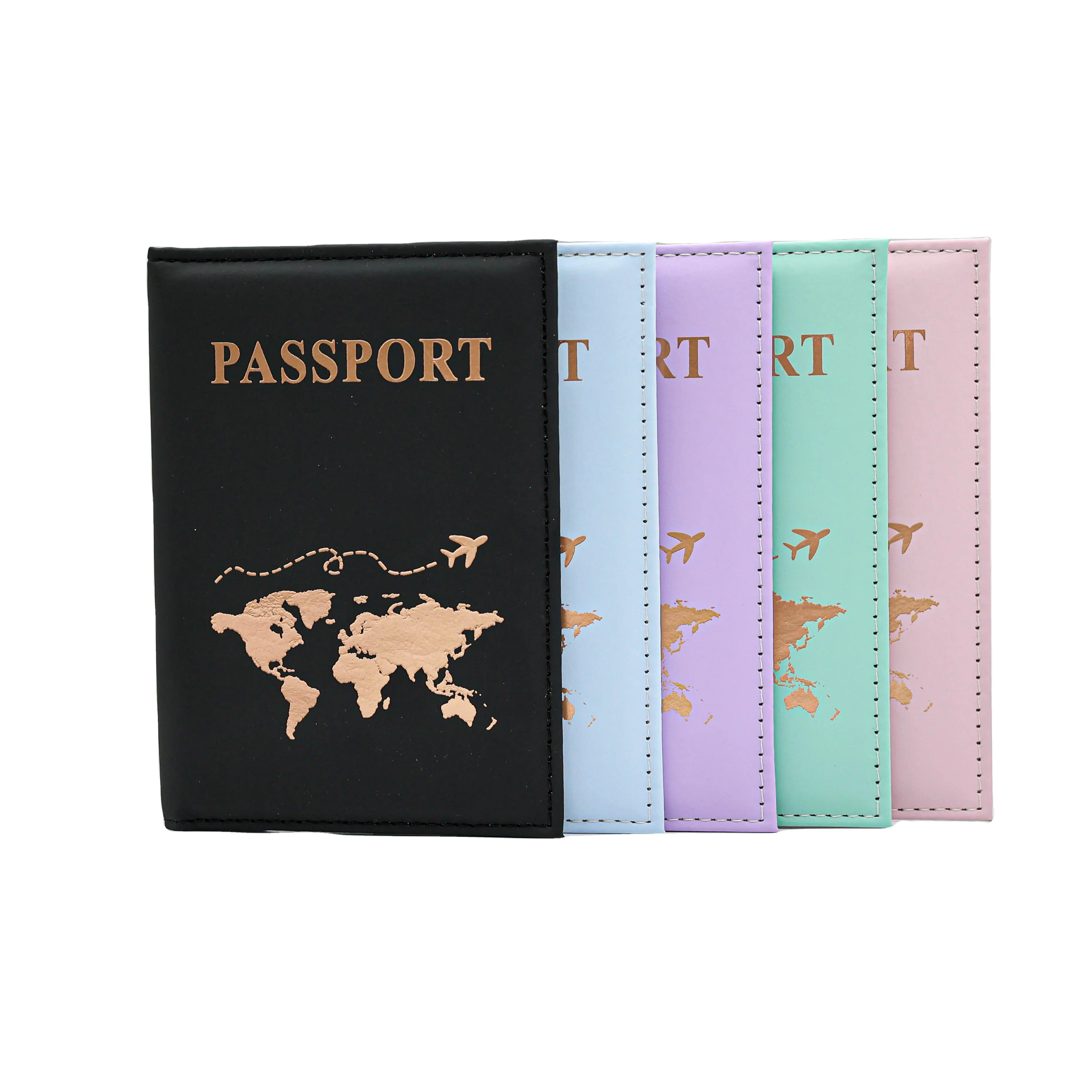 Borse passaporto porta passaporto cover passaporto portafoglio da viaggio custom logo carta d'identità tasche di lusso porta passaporto sottile in pelle