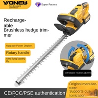 Taille-haie rotatif sans fil Wanniu à double lame, rechargeable, au lithium-ion, 2 kg, pour l'aménagement paysager