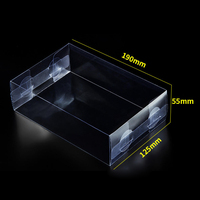 Boîte à thé personnalisée de haute qualité avec logo, boîte pliante transparente, boîtes en plastique en forme de cube pour le rangement des sachets de thé