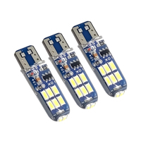 Lampe de dôme LED 12V 5W modifiée pour voitures, T10 4014 15SMD, en silicone, haute luminosité, large faisceau, pour plaque d'immatriculation, éclairage intérieur et lecture