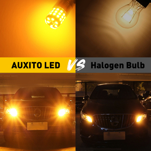 Luz de señalización LED AUXITO BA15S amarilla 12V 24W 42pcs 2835smd 1800Lm bombilla LED para faro 1500K para luz de señalización de coche - Product Image 2