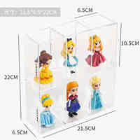 Vitrine d'Affichage Murale en Acrylique Transparent avec Porte Coulissante pour Figurines Mini Funko Pop, Jouets d'Action et Objets de Collection