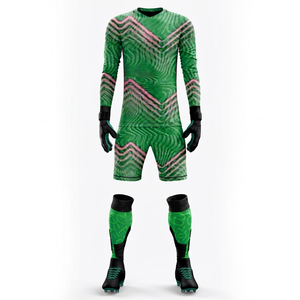 Best Customizable High Quality Goalkeeper T Shirts Shorts Football Uniform Soccer Jersey Bulk Wholesale <b>Cheap</b> Price Breathable - Product Image 1