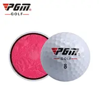 Bolas de golfe personalizáveis pgm q002, conjunto de 3 peças de bolas de golfe em branco com 3 camadas