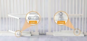 Barrière pour chat extra haute, barrière de sécurité pour animaux de compagnie à fixation par pression sans perçage, barrière pour <span class=keywords><strong>chien</strong></span> à fermeture automatique pour les portes et les escaliers - Product Image 3