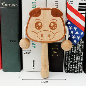 Juguete de Madera con Sonajero de Animales de Dibujos Animados, Caja de Juguetes de Construcción, Juguete para Masticar y Morder para Bebés, Venta al por Mayor - Product Image 2