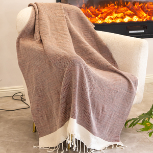 Factory Wholesale 125*180CM Cotton Turkish Fringe Towel Blanket Large Size <strong>Christmas</strong> Indoor Outdoor Multi-Use <strong>Throws</strong> - Product Image 5