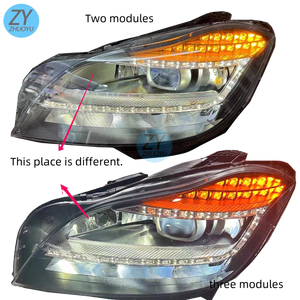 Lentille de phare LED pour <span class=keywords><strong>Mercedes</strong></span>-Benz CLS AMG C218 2012-2017, phare d'origine CLS 63 250 300 <span class=keywords><strong>350</strong></span> 400 500 550 218, lumière géométrique - Product Image 2