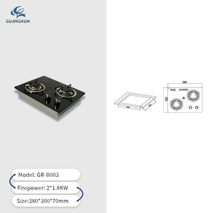 Nuevo Producto GuangRun: <span class=keywords><strong>Estufa</strong></span> de Gas para Yate y RV, 2/3 Quemadores, con Encendido Eléctrico y Panel de Vidrio Templado GR-B003 - Product Image 4