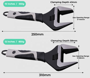 Professional Carbon Steel Adjustable <strong>Wrench</strong> <strong>Set</strong> Multiple Sizes 6inch 8inch 10inch for Industrial Repairs - Product Image 5