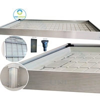 Plateau de culture pour pépinière Cadre de 3x6 pieds avec plateau de culture en plastique ABS et raccord d'eau Plateaux d'inondation hydroponiques pour serre