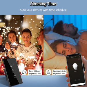หลอดไฟหรี่แสงได้สำหรับ Tuya USA Smart LED <span class=keywords><strong>WiFi</strong></span> Alexa Google Home ใช้ได้กับ110V-220V แผงสัมผัสควบคุมระยะไกลแรงดันไฟฟ้าสูงสุด2 - Product Image 4