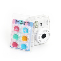Filtres d'objectif en gros compatibles avec l'appareil photo Fuji Instax Mini 13, accessoires, six types de filtres couleur complets, objectif détachable
