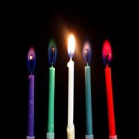 Huming – bougies lumineuses magiques pour décoration de gâteau d'anniversaire, fournitures de fête pour enfants, couleurs amusantes, flammes, feux d'artifice, bougies d'anniversaire, vente en gros