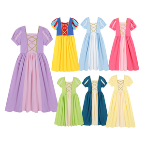 Disfraces de Princesa Elsa y Anna de Diferentes Estilos, Vestido de Manga Corta para Niñas, Disfraz de Halloween para Niños, Rapunzel, Blancanieves, Bella, <span class=keywords><strong>Película</strong></span> de Televisión - Product Image 1