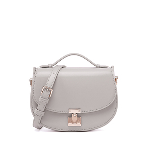 Bolso Bandolera de Cuero PU Gris para Mujer, Diseño Minimalista, Cierre con Solapa, Impermeable, Gran Capacidad, Moda para Todas las Temporadas - Product Image 3