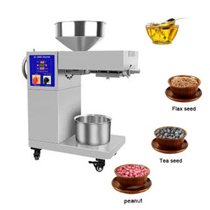 เครื่องสกัดน้ำมันขนาดเล็กสแตนเลสสำหรับใช้ในบ้าน เครื่องสกัดน้ำมันแบบสกรูไฟฟ้า 220V สำหรับวอลนัท/เมล็ดทานตะวัน/มะพร้าว - Product Image 1