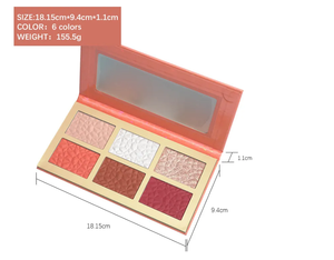 Estuche de paleta de maquillaje magnético vacío, nuevo estilo, con logotipo personalizado, palés vacíos, resaltador de ladrillo, cosméticos - Product Image 1