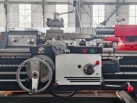 Tour à métaux manuel horizontal CA6166 à broche conique haute, capacité moyenne, avec banc de 2 m pour le tournage des métaux