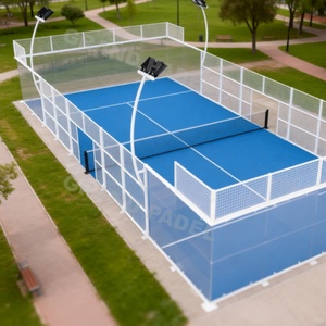 Cancha de Pádel de Césped Artificial para Todas las Estaciones con Certificado GRAND CE, Fabricada en China, de Doble Uso, con Vidrio Templado, Tamaño 10*20m - Product Image 5