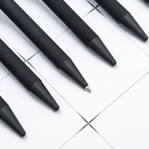 New Promotional Black 2 in 1 Stylus Metal Ballpoint Pen With Soft Rubber Aluminum Rod Manufactures Printable Logo Advertising - Product Image 3