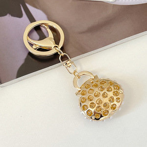 Portachiavi di Lusso con Strass e Perle, Ciondolo a Forma di Mini Borsa Carina per <span class=keywords><strong>Donna</strong></span>, Accessorio per Borsa, Portachiavi in Metallo per Auto, Regalo - Product Image 3