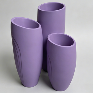 Luxury <b>Marble</b> Finish Flower Pots Elegant Stone Look Vase for Hotel Lobby Decoration <b>Large</b> Floor Planter Pot - Product Image 4