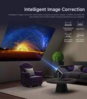 Nouveau Projecteur Vidéo Portable Mini Intelligent L018 Full HD 1080p Android 11, Télécommande Vocale pour Home Cinéma
