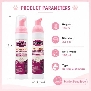 Mousse de bain shampoing pour <span class=keywords><strong>chat</strong></span> et chien 100ml, couleur personnalisée, usage salle de bain, déodorant moderne - Product Image 4