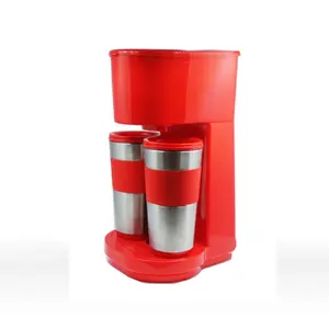 Colorful Electric personal drip coffee maker with trabel coffee cup with SS