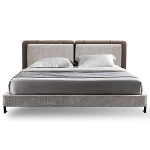 Muebles modernos <span class=keywords><strong>de</strong></span> lujo para dormitorio, juegos <span class=keywords><strong>de</strong></span> cama <span class=keywords><strong>de</strong></span> tamaño King <span class=keywords><strong>de</strong></span> Hotel, doble plataforma tapizada <span class=keywords><strong>de</strong></span> madera sólida individual, marco <span class=keywords><strong>de</strong></span> Base, cabecero <span class=keywords><strong>de</strong></span> listón - Product Image 1