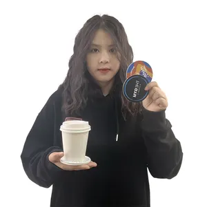 方形吸水纸杯杯垫咖啡饮料纸垫3D圆形硅胶杯垫饮料杯垫