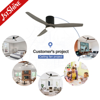 Ventilateur de plafond intelligent 1stshine avec lumière, contrôle Wi-Fi via application, compatible vocal, télécommande, moteur DC, excellent pour la décoration intérieure