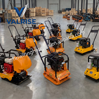 Compacteur à plaques 15KN C90T, base 10MM, profondeur 30CM, avec réservoir d'eau et roues, pour gravier, sable, sol, route - Prix usine
