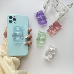 Support de téléphone portable Griptok en résine cristalline 3D, motif ours et nuage, coloré et adorable - Product Image 2