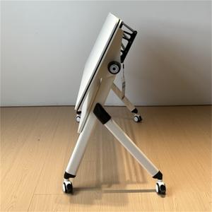 Table d'école pliante de conception moderne, durable, double tube, pieds à chevrons, longue table d'étudiant pliable pour le tutorat en classe - Product Image 2