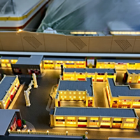 Maquette de maison 3D personnalisée en sable pour l'aménagement intérieur et paysager, modèles architecturaux à l'échelle pour la construction