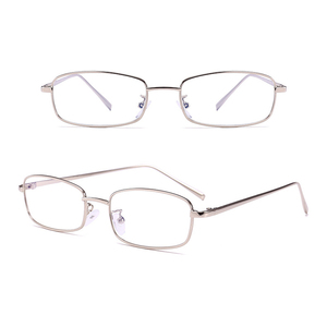 2025 nuovi arrivi occhiali da sole rettangolari retrò con montatura in metallo piccola moda per uomo e donna nei colori <span class=keywords><strong>blu</strong></span> e rosso - Product Image 3