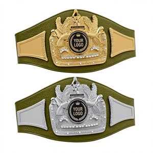 Custom Leather Breathable Unisex Championship <b>Belt</b> 3D Embossed Plated Heavyweight Main Plate Boxing Taekwondo Karate <b>Wrestling</b> - Product Image 1