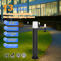 Nouvelle conception de lampadaire de jardin paysager, corps en aluminium étanche, lampadaire LED pour pelouse, AC/DC, commande par application/télécommande, cour de maison