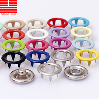 Besi tahan karat 9.5mm 11mm kancing jepret logam pakaian bayi jaket berongga kancing jepret aksesoris jahit