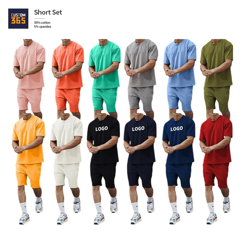 Verão Sportswear Streetwear Camisas E Calças Casuais Roupas Masculinas Para Homem Short Set Homens