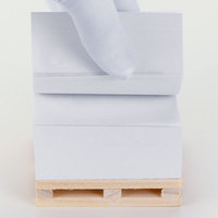 Bloc de mini-palette en bois écologique personnalisé, bloc de mémo 3D, cube, porte-papier à feuilles mobiles, blocs de recharge, expédition personnalisée